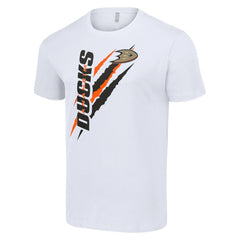 Anaheim Ducks Starter Color Scratch T-Shirt White