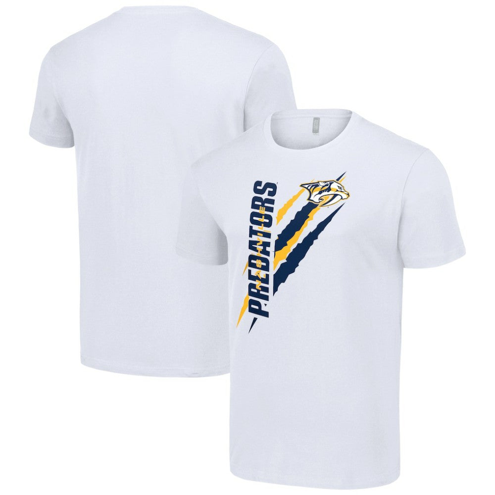 Nashville Predators Starter Color Scratch T-Shirt White