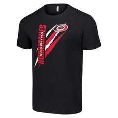 Carolina Hurricanes Starter Color Scratch T-Shirt Black
