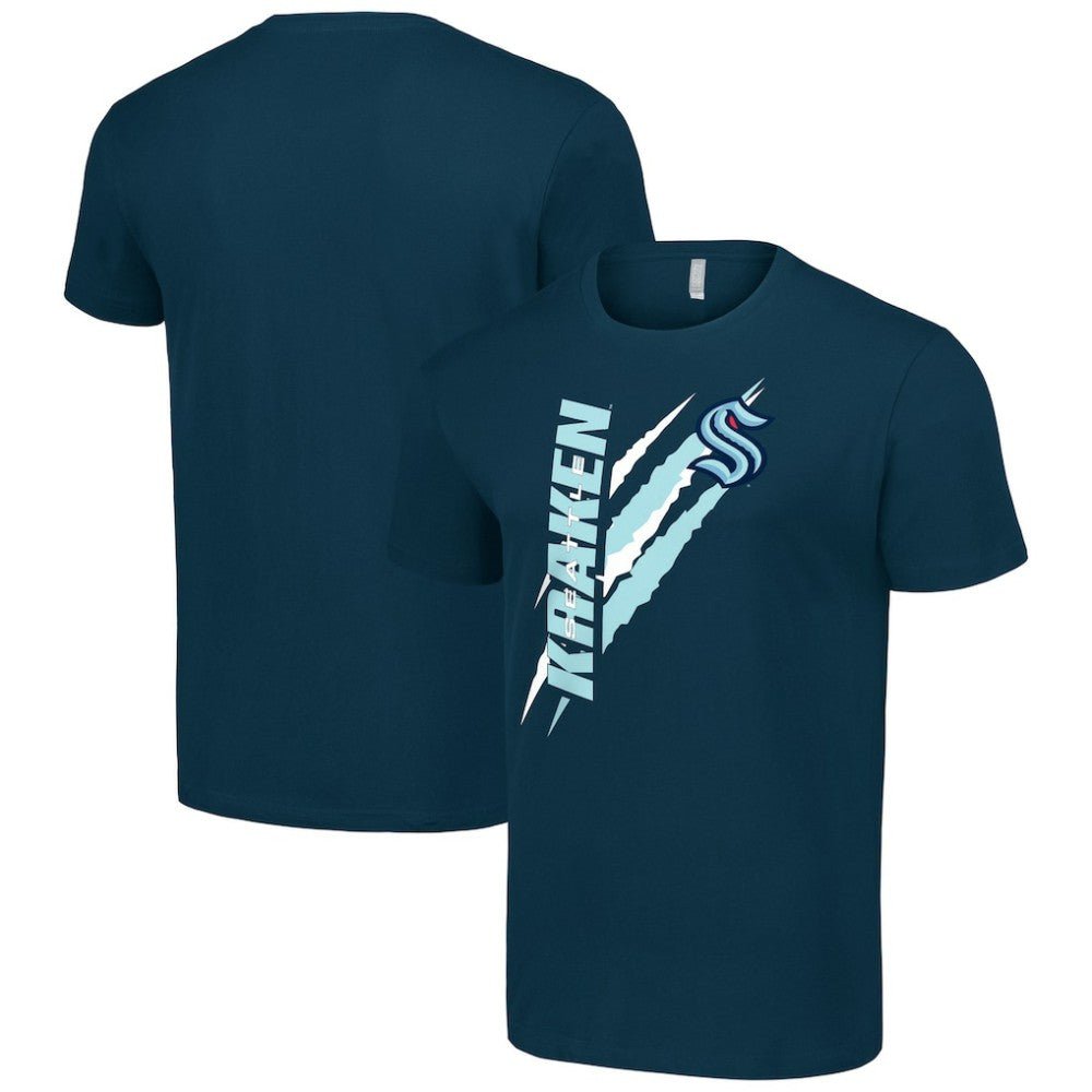 Seattle Kraken Starter Color Scratch T-Shirt Deep Sea Blue