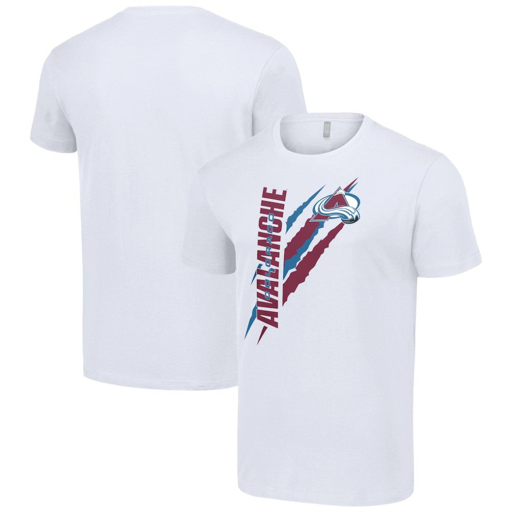 Colorado Avalanche Starter Color Scratch T-Shirt White