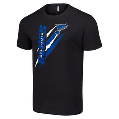 St. Louis Blues Starter Color Scratch T-Shirt Black
