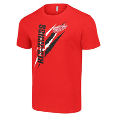 Detroit Red Wings Starter Color Scratch T-Shirt Red