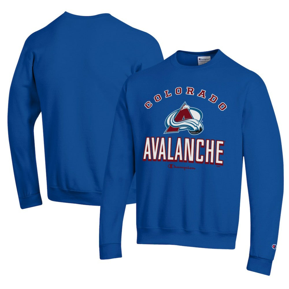 Colorado Avalanche Champion Eco Powerblend Crewneck Sweatshirt Royal