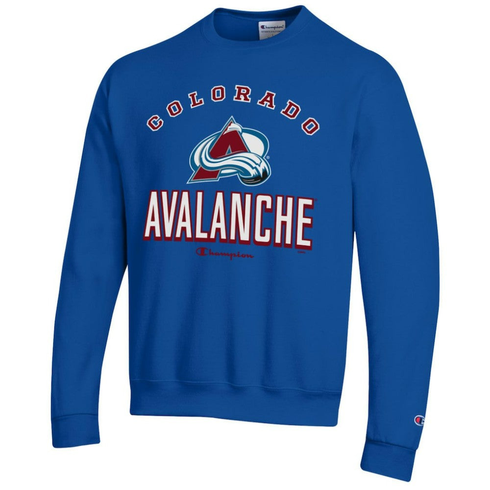 Colorado Avalanche Champion Eco Powerblend Crewneck Sweatshirt Royal