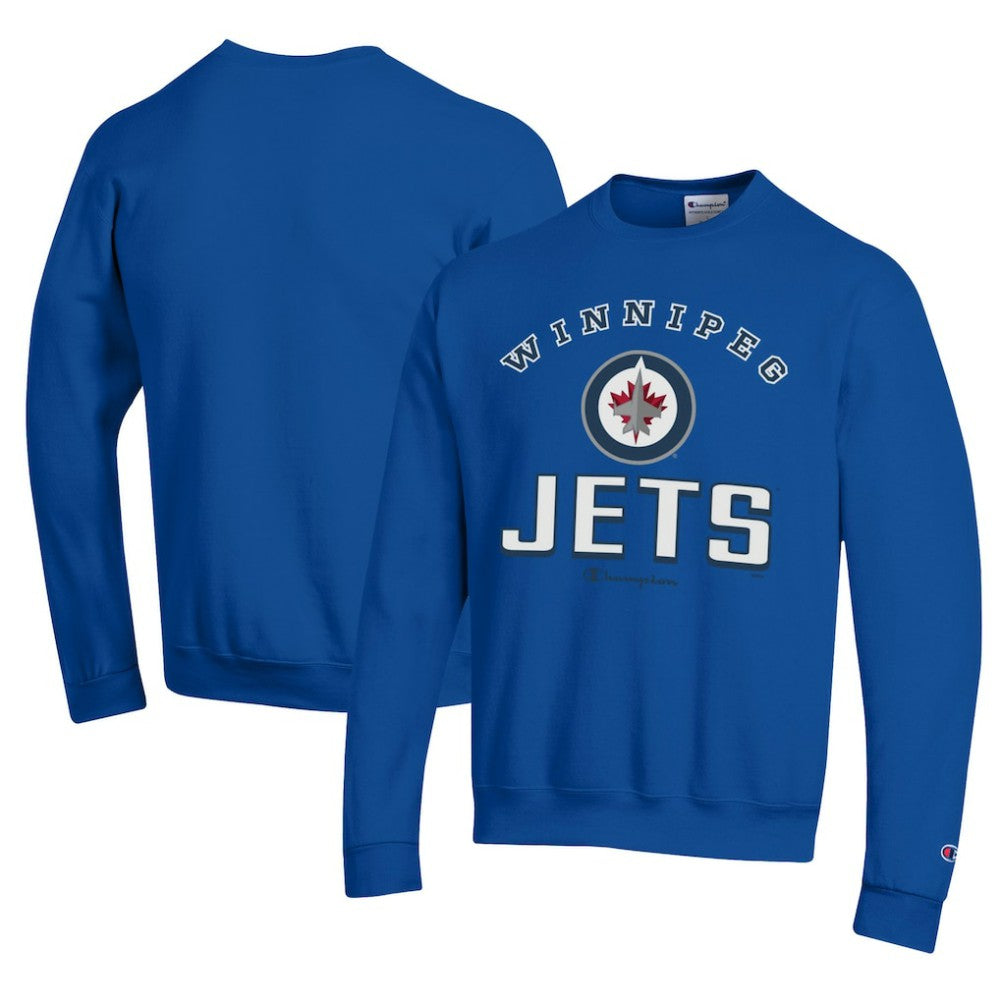 Winnipeg Jets Champion Eco Powerblend Crewneck Sweatshirt Royal