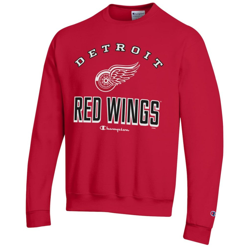 Detroit Red Wings Champion Eco Powerblend Crewneck Sweatshirt Red