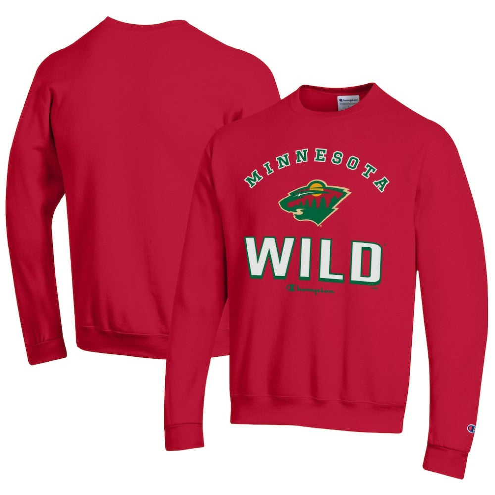 Minnesota Wild Champion Eco Powerblend Crewneck Sweatshirt Red