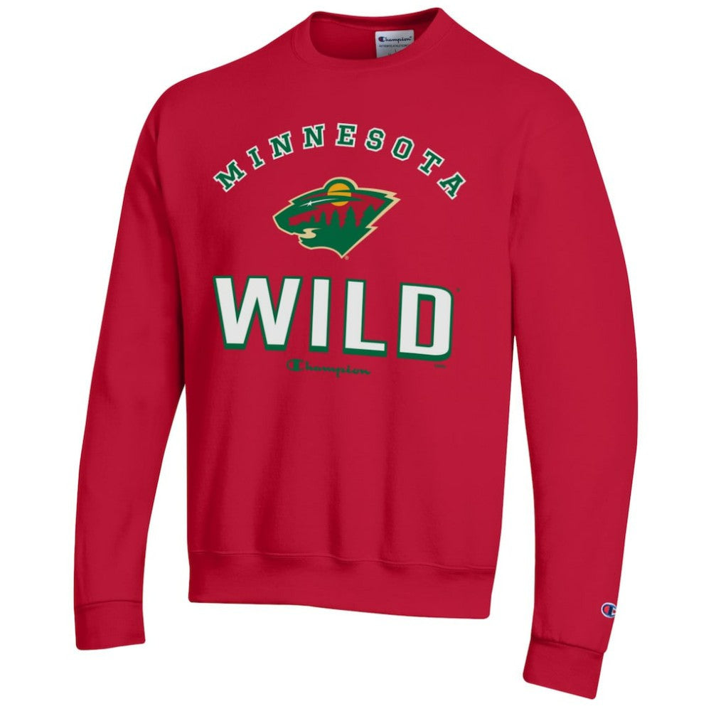 Minnesota Wild Champion Eco Powerblend Crewneck Sweatshirt Red