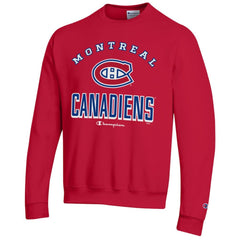 Montreal Canadiens Champion Eco Powerblend Crewneck Sweatshirt Red