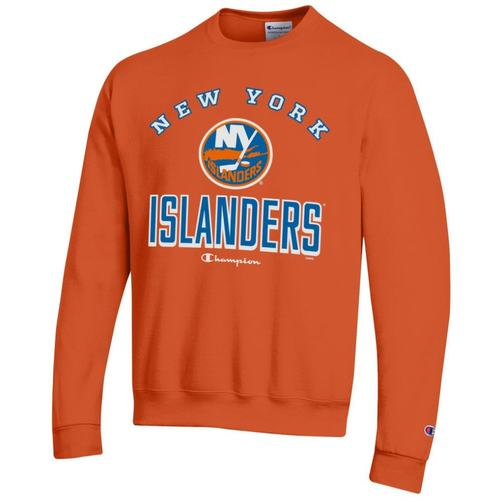 New York Islanders Champion Eco Powerblend Crewneck Sweatshirt Orange