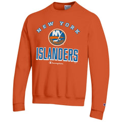 New York Islanders Champion Eco Powerblend Crewneck Sweatshirt Orange