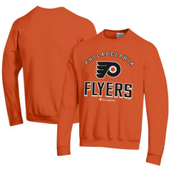 Philadelphia Flyers Champion Eco Powerblend Crewneck Sweatshirt Orange