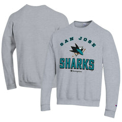 San Jose Sharks Champion Eco Powerblend Crewneck Sweatshirt Gray