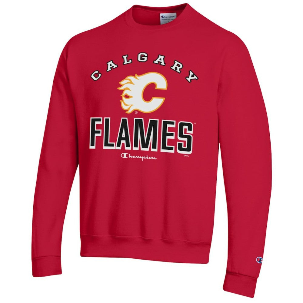Calgary Flames Champion Eco Powerblend Crewneck Sweatshirt Red