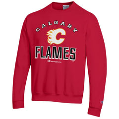 Calgary Flames Champion Eco Powerblend Crewneck Sweatshirt Red