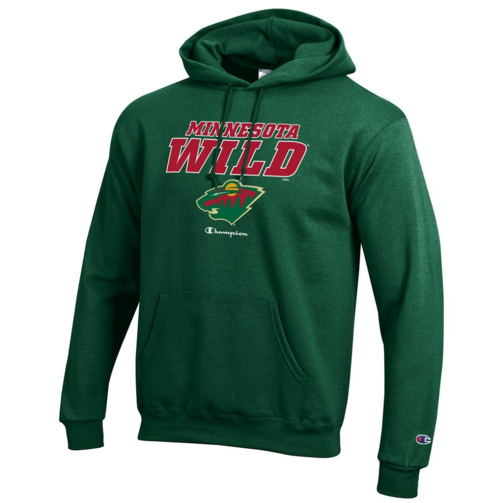 Minnesota Wild Champion Eco Powerblend Pullover Hoodie Hunter Green