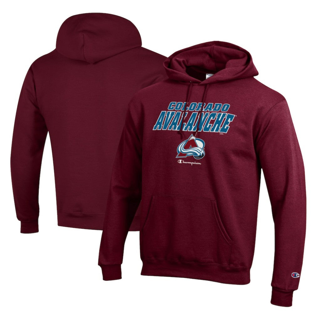 Colorado Avalanche Champion Eco Powerblend Pullover Hoodie Burgundy
