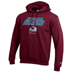 Colorado Avalanche Champion Eco Powerblend Pullover Hoodie Burgundy