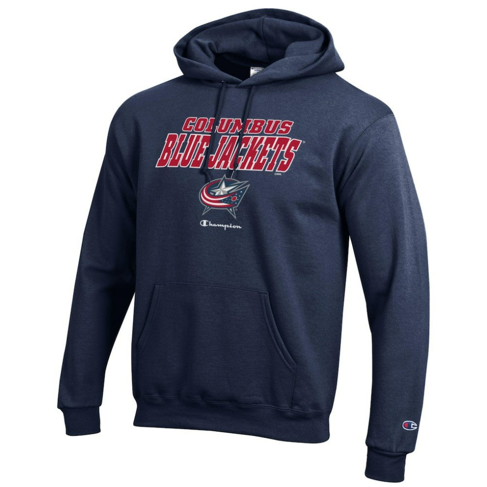 Columbus Blue Jackets Champion Eco Powerblend Pullover Hoodie Navy