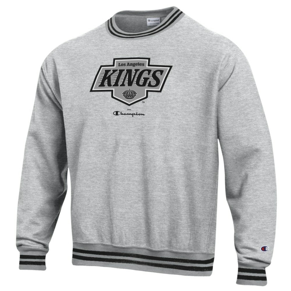Los Angeles Kings Champion Reverse Weave Yarn Dye Pullover Sweatshirt Heather Gray