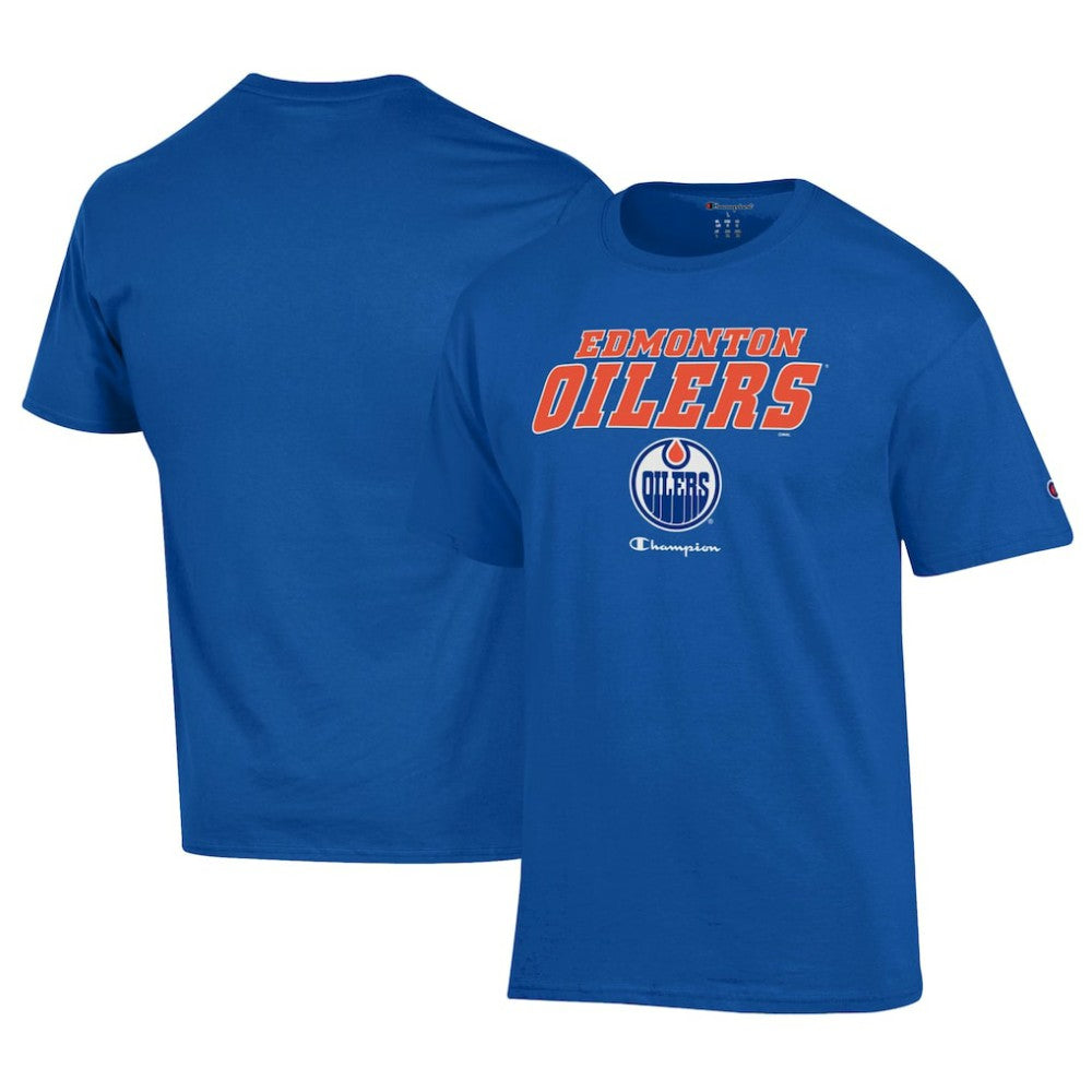 Edmonton Oilers Champion Jersey T-Shirt Royal