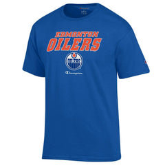 Edmonton Oilers Champion Jersey T-Shirt Royal