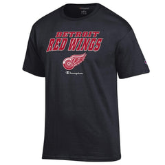Detroit Red Wings Champion Jersey T-Shirt Black