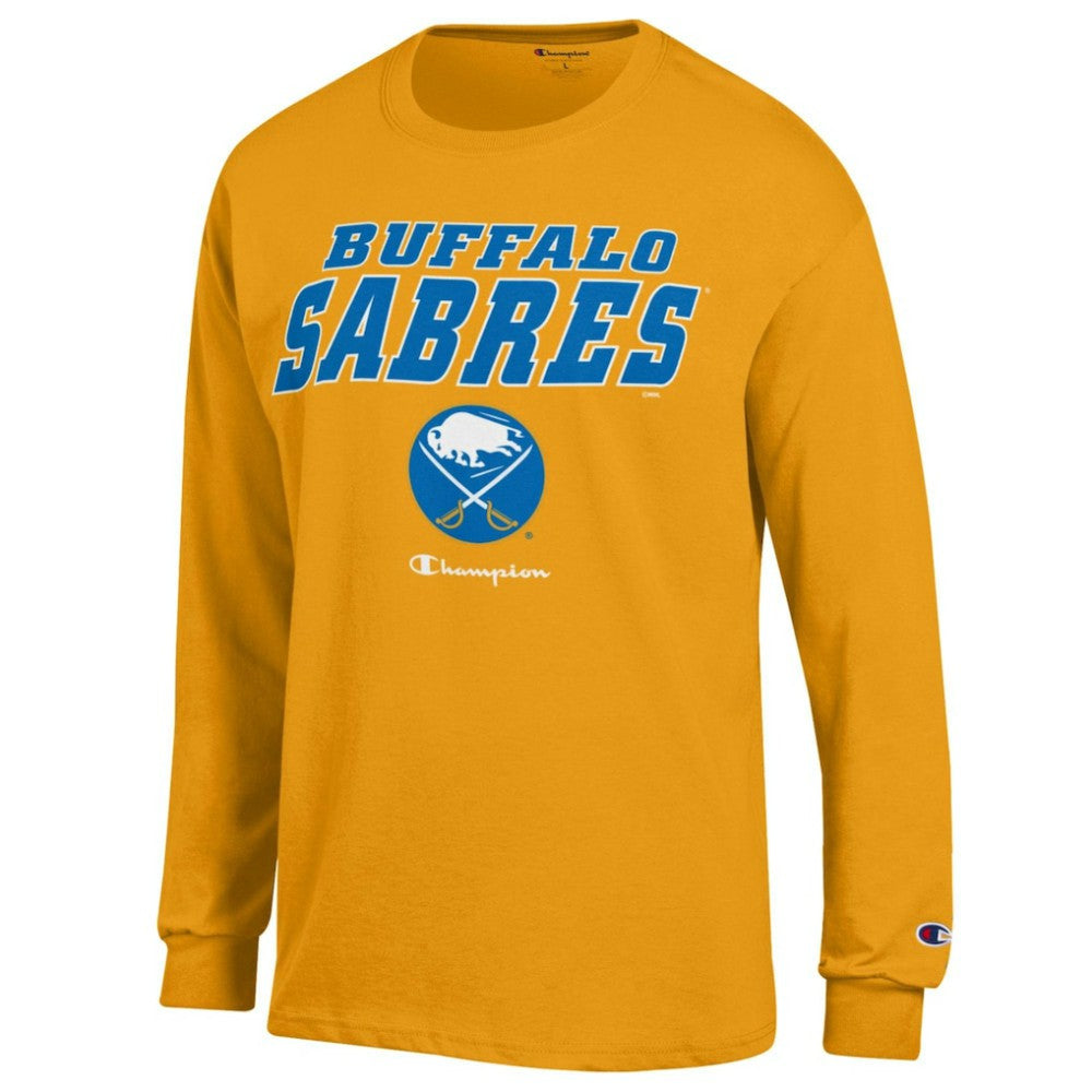 Buffalo Sabres Champion Long-Sleeve Jersey T-Shirt Gold