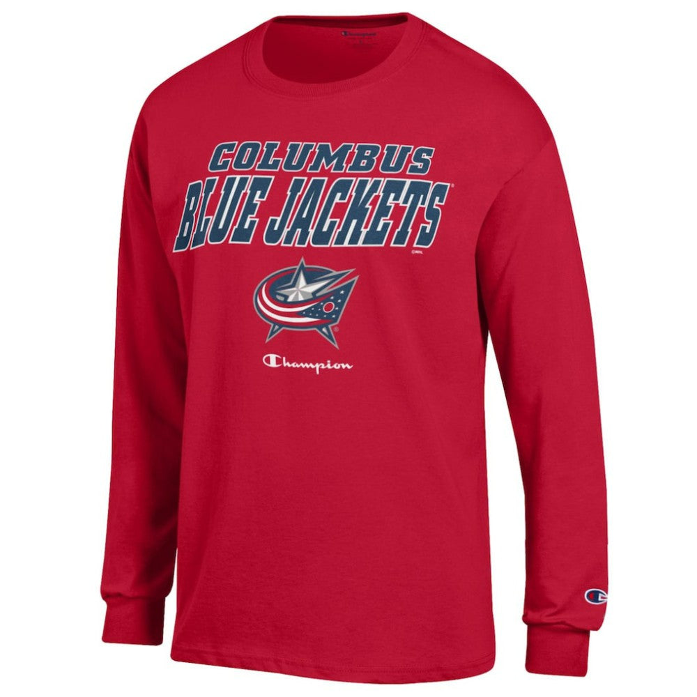 Columbus Blue Jackets Champion Long-Sleeve Jersey T-Shirt Red