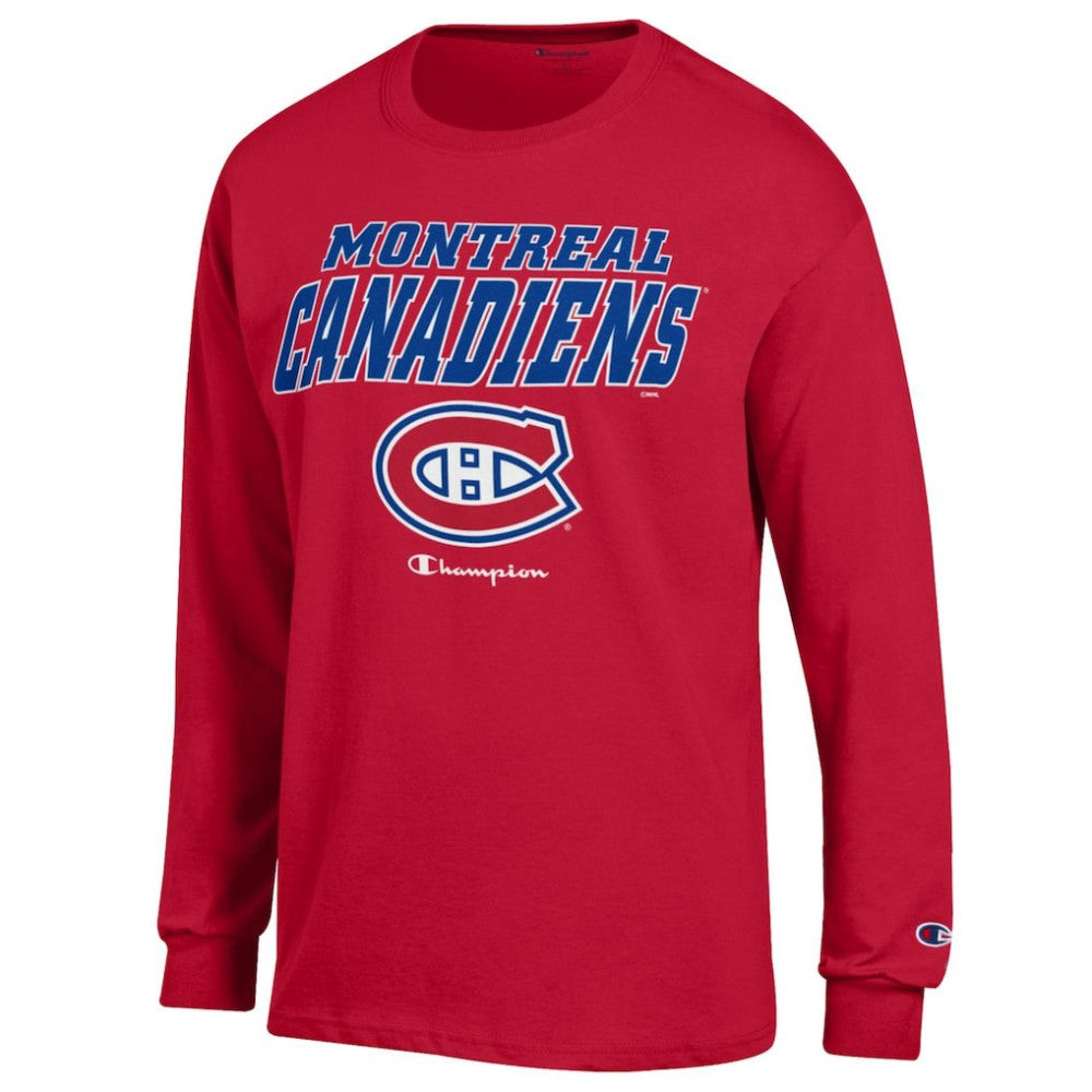 Montreal Canadiens Champion Long-Sleeve Jersey T-Shirt Red