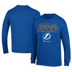 Tampa Bay Lightning Champion Long-Sleeve Jersey T-Shirt Royal