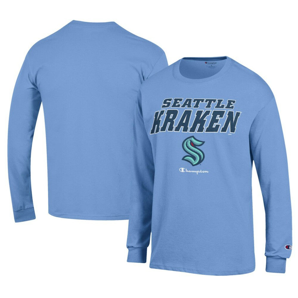 Seattle Kraken Champion Long-Sleeve Jersey T-Shirt Light Blue