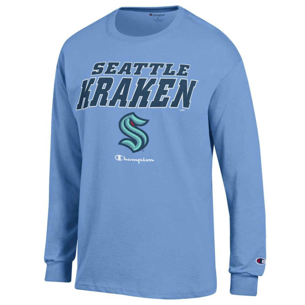 Seattle Kraken Champion Long-Sleeve Jersey T-Shirt Light Blue