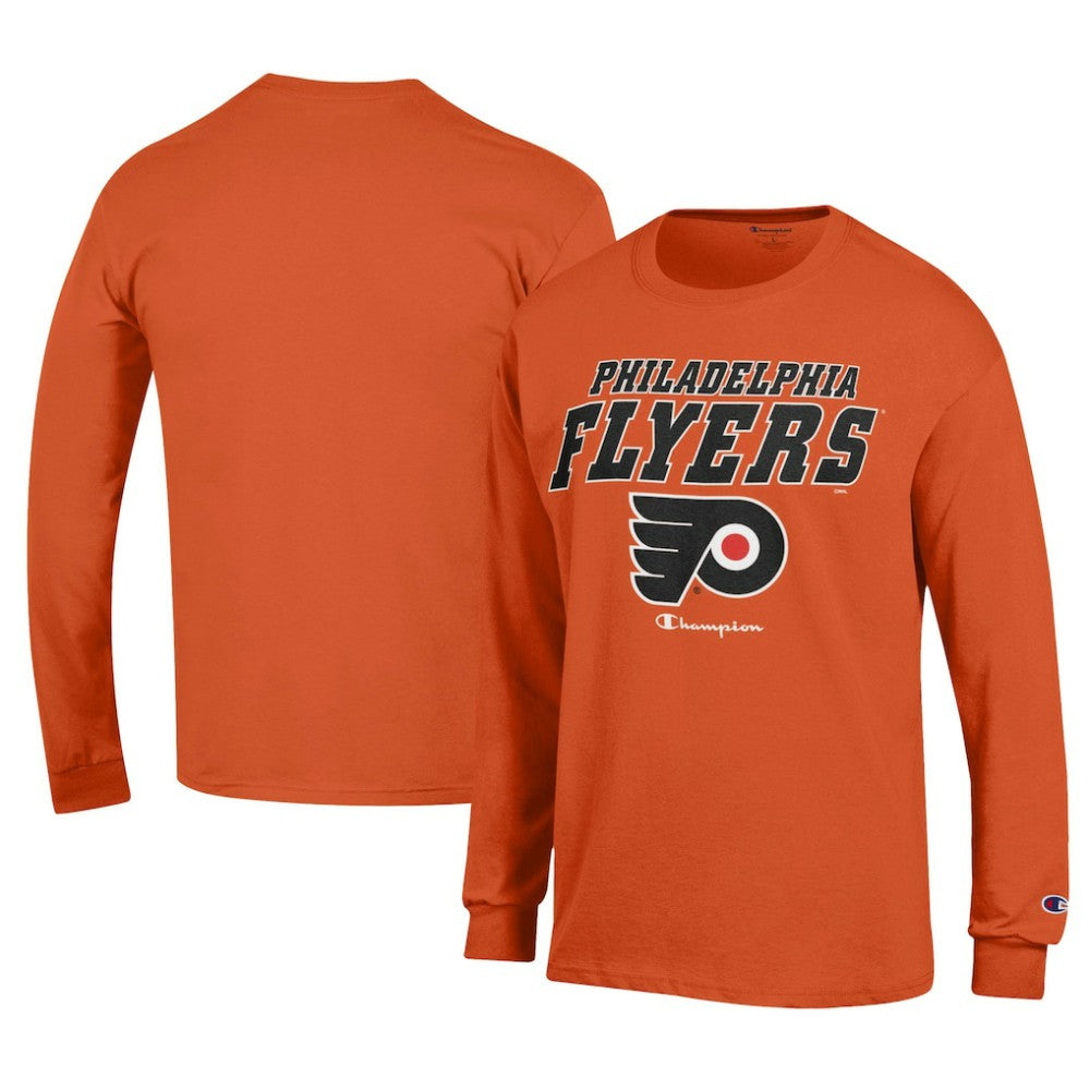 Philadelphia Flyers Champion Long-Sleeve Jersey T-Shirt Orange