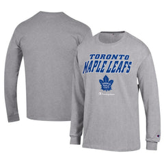 Toronto Maple Leafs Champion Long-Sleeve Jersey T-Shirt Gray