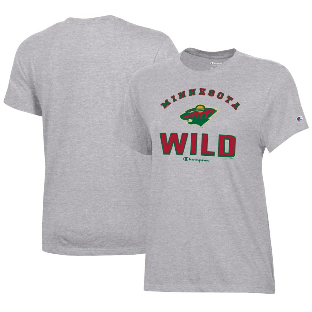 Minnesota Wild Champion Women's Core T-Shirt Heather Gray