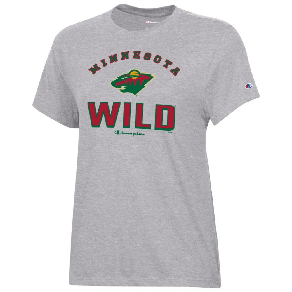Minnesota Wild Champion Women's Core T-Shirt Heather Gray