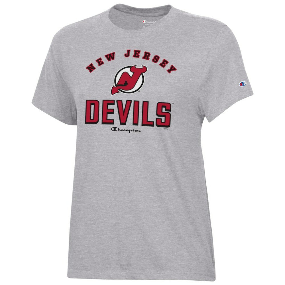 New Jersey Devils Champion Women's Core T-Shirt Heather Gray