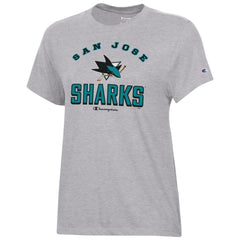 San Jose Sharks Champion Women's Core T-Shirt Heather Gray