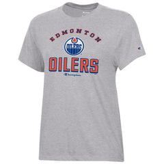 Edmonton Oilers Champion Women's Core T-Shirt Heather Gray