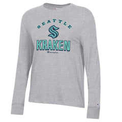Seattle Kraken Champion Women's Core Long Sleeve T-Shirt Heather Gray