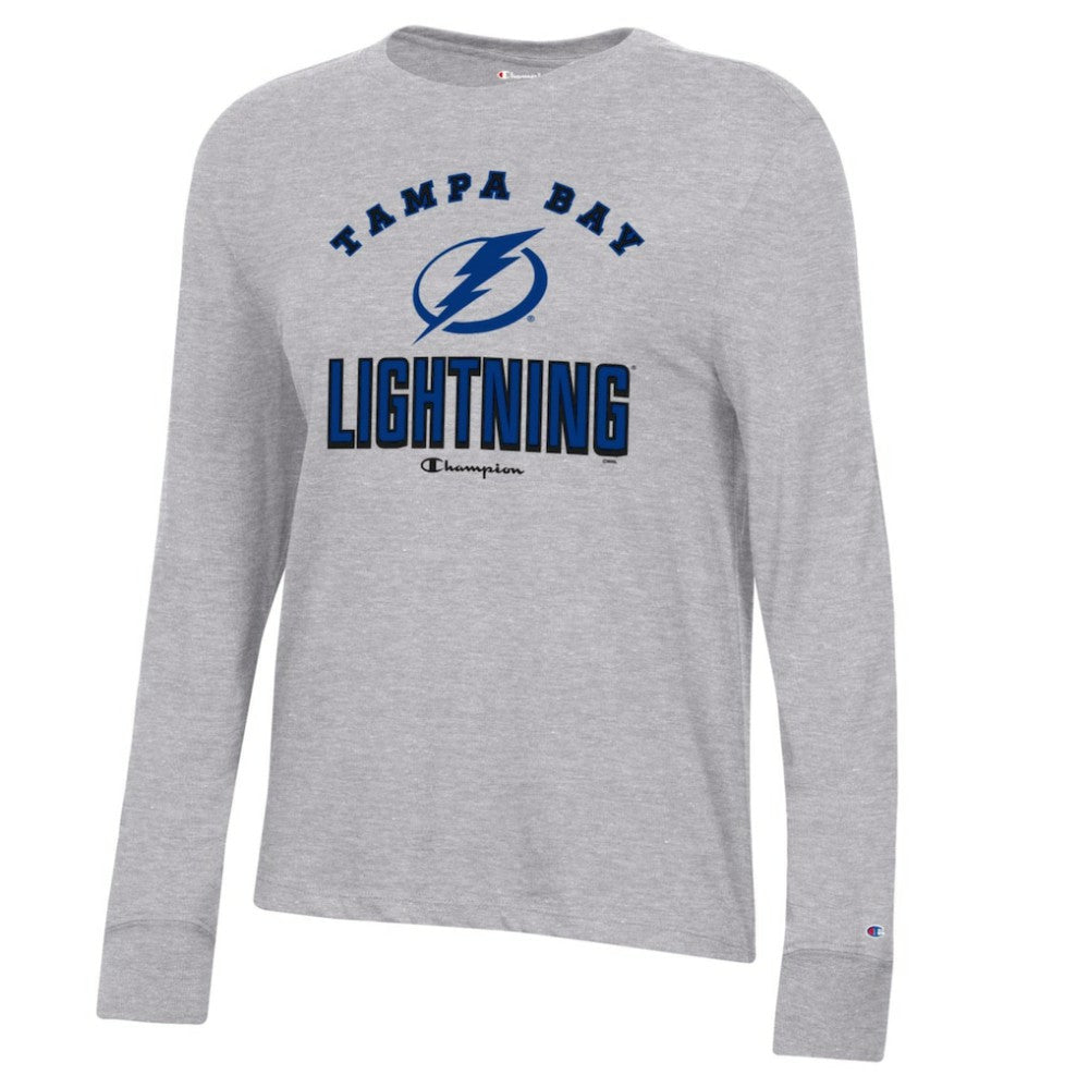 Tampa Bay Lightning Champion Women's Core Long Sleeve T-Shirt Heather Gray