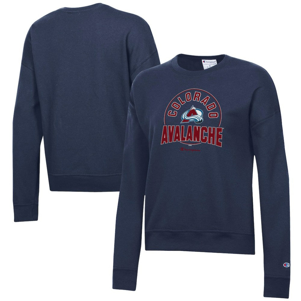Colorado Avalanche Champion Women's Powerblend Pullover Sweatshirt Navy