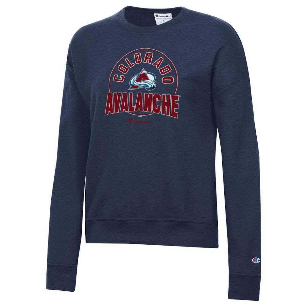 Colorado Avalanche Champion Women's Powerblend Pullover Sweatshirt Navy