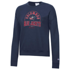 Columbus Blue Jackets Champion Women's Powerblend Pullover Sweatshirt Navy