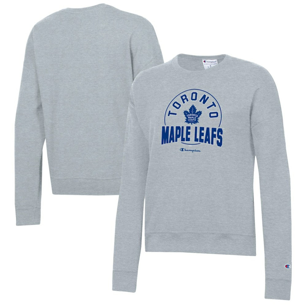 Toronto Maple Leafs Champion Women's Powerblend Pullover Sweatshirt Gray