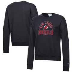New Jersey Devils Champion Women's Powerblend Pullover Sweatshirt Black