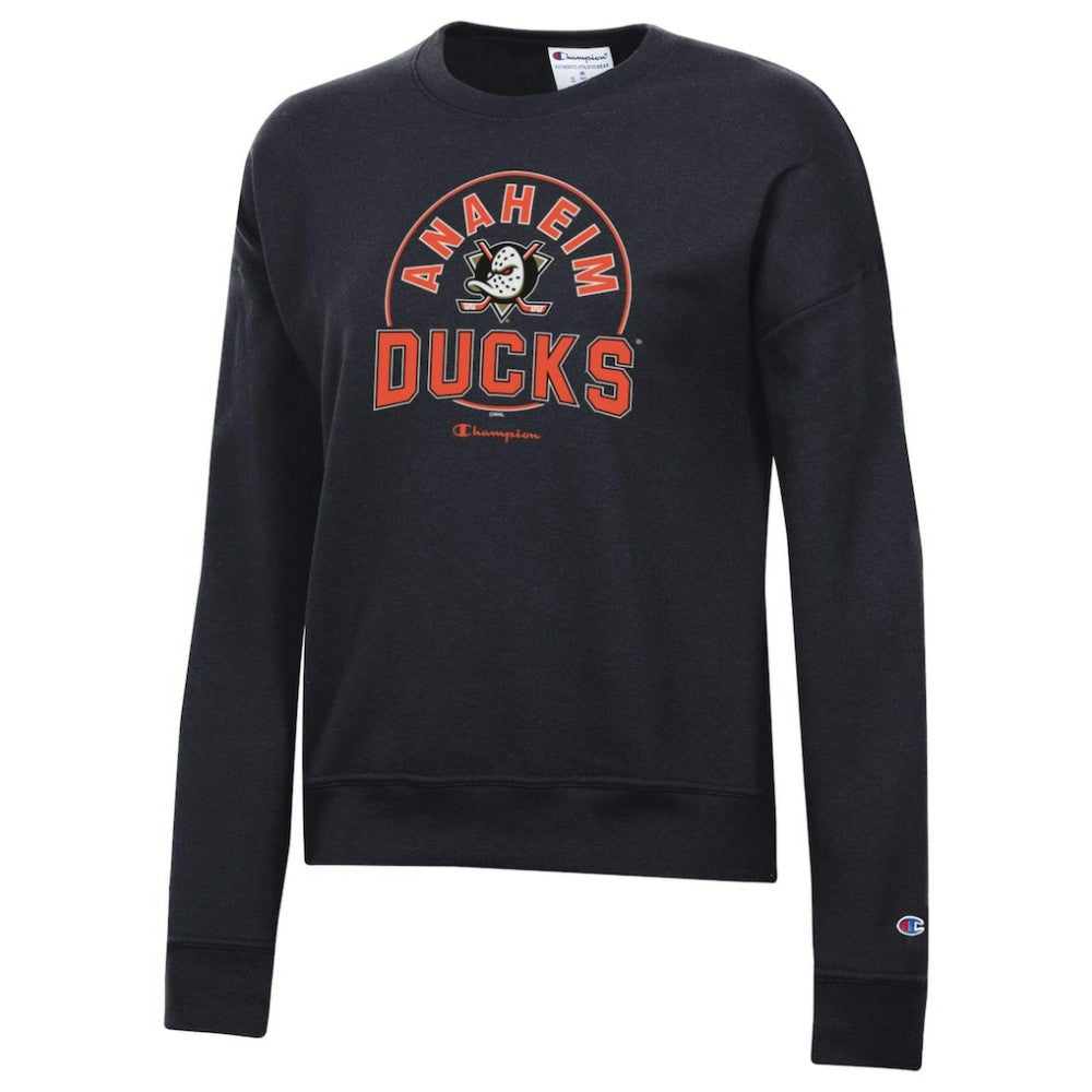 Anaheim Ducks Champion Women's Powerblend Pullover Sweatshirt Black