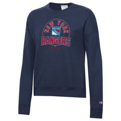 New York Rangers Champion Women's Powerblend Pullover Sweatshirt Navy